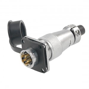 6-Pin Waterproof Electrical Deck Circular Cable Connector AC 250V 7A