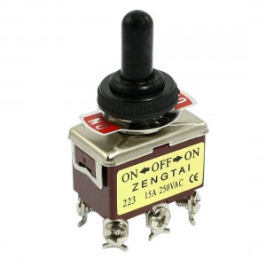 AC 250V 15A 6 Pin DPDT On/Off/On 3 Position Mini Toggle Switch