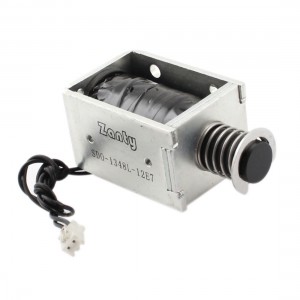 DC 12V 2000g Force 6mm Stroke Linear Push Pull Type Solenoid Electromagnet