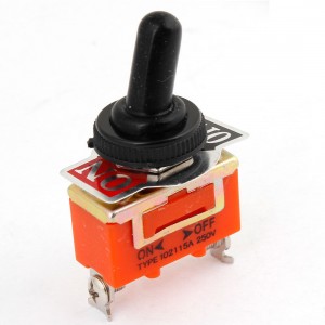 AC 250V 15A ON-OFF 2 Position 2 Terminal SPST Latching Toggle Switch