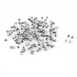 100 Pieces 8A 250V Clear Quick Fast Blow Glass Tube Fuses 6mm x 30mm