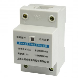 35mm DIN Rail Mount AC220V 3A 2 Poles 2P Motor Protection Controller