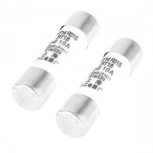 2 Pcs AC 250V 10A Cylindrical Shape Fuse Link 10mm x 38mm