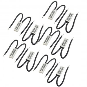 10 Pcs 250V 5A Plastic Head Temperature Switch Thermostat 100C N.C KSD9700