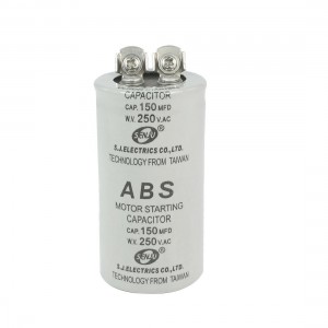 ABS Series Motor Cylinder Starting Capacitor 150UF 250V AC
