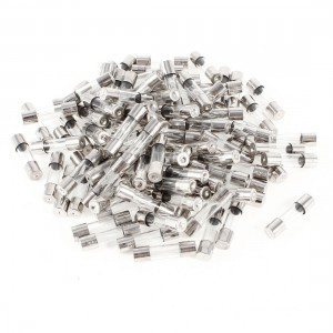 100 Pcs 250V 2A Electronic Fast Blow 5mm Dia 20mm Length Glass Fuse Tube