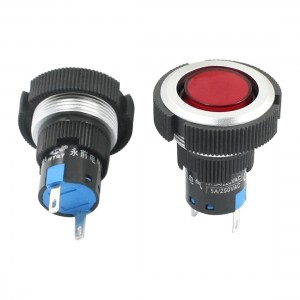 2Pcs DC 24V 22mm Thread Plastic Signal Indicator Light Pilot Lamp Red