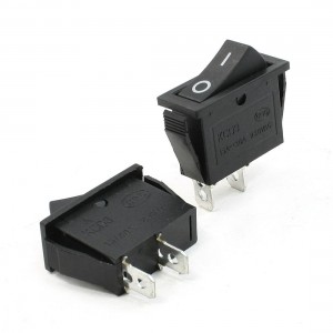 15A-30A 250VAC SPST 2 Pin Terminal I/O ON/OFF Snap in Rocker Switch 2 Pcs