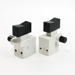 2 Pcs 1NO 1NC Double Pole Single Throw Self Latching Power Tool Switch AC250V 4A