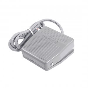 AC 250V 10A SPDT NO NC Momentary Non-slip Power Foot Pedal Switch Gray
