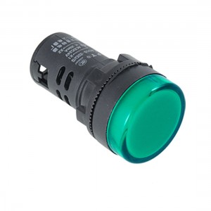 Green Black LED Indicator Light Signal Lamp AD16-22DS 220VAC