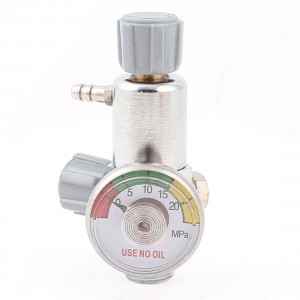 20MPa Metal 1/2PT Male Thread Oxygen Pressure Control Valve Regulator Gauge