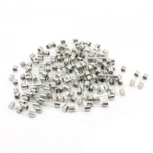100 Pcs Electrical Component 250V 5A Glass Fuse Tube 5 x 20mm