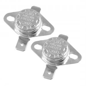 2 Pcs 150 Celsius NC Temperature Switch Ceramic Thermostat