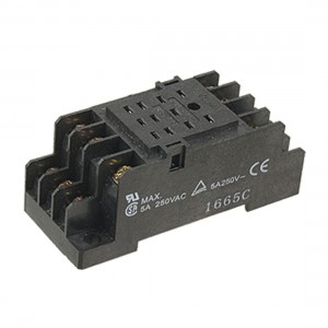 PYF11A Relay Socket Base DIN Track 11 Blade 11Pin for MY3NJ HH53P Relay
