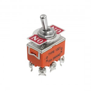 DPDT On/On 2 Position Latching Toggle Switch AC 250V 15A