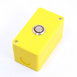 Red Indicator SPDT NO+NC Latching Single Metal Button Station 5A 250V AC