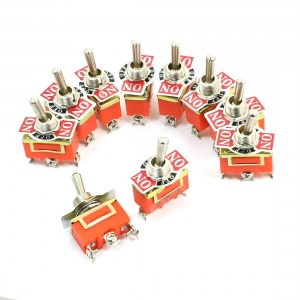 10 Pcs SPDT ON/OFF/ON 3 Position Panel Mount Toggle Switch 250V 25A