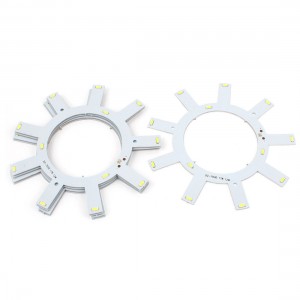 12W DC30-36V 300mA 80LM/W White 12 SMD 7030 LED Aluminum Base Heatsink 5 Pcs