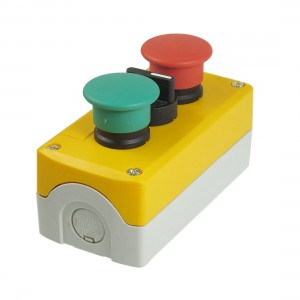 240V 3A Momentary 3-Position Selector Red Green Mushroom Push Button Station