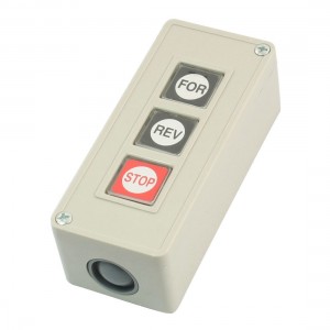 Plastic Shell FOR/STOP/REV 3 Poles Momentary Station Control Push Button Switch