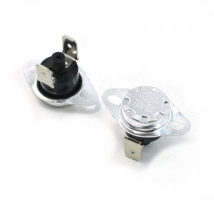 2 Pcs NC Soldered Type 125C Manual Operation Reset Thermal Thermostat 10A AC250V