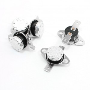 250VAC/10A 45C NO Plastic Temperature Controller Thermostat KSD301 2 Pcs