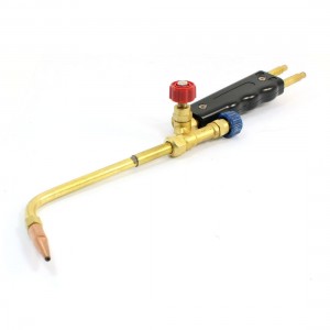 Spare Part Gold Tone Black Gas Welding Cutting Injector Torch 13.8"