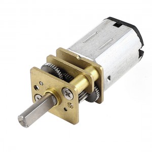 DC 1.5-6V 5RPM 3mm Diameter Axle Electric Gearbox Speed Reduce Motor Silver Tone