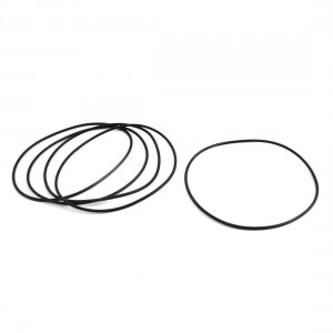 5 Pcs 105mm Outside Dia 2.4mm Thickness Rubber Oil Filter Seal Gaskets Black