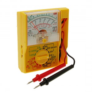 Pocket Size Electrical DC AC DB Ohm Multitester Yellow Ndvih