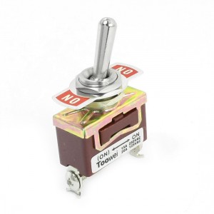12mm Panel Mounted SPDT ON/ON Momentary Toggle Switch AC 250V 15A T701DW