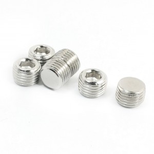 6 Pcs 1/4PT Thread Internal Hex Head Air Pneumatic Pipe Fittings Socket Plugs
