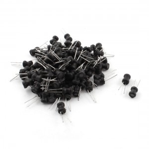 100 PCS 560UH 500mA 6x8mm 10% Radial Leaded Magnetic Core Inductors Black