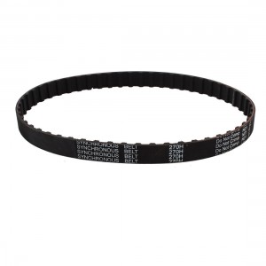 270H 075 54 Teeth 19.1mm Wide Rubber Cogged Industrial Timing Belt Black