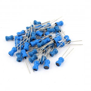 50Pcs 33uH 500mA 4x6mm 10% Tolerance Radial Lead Inductor Blue