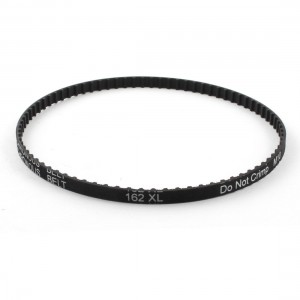 XL-162 81 Teeth 025 6.4mm Width Black Rubber Cogged Industrial Timing Belt 16.2"