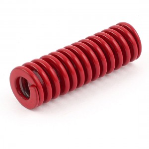 Red Medium Load Press Flat Coil Compression Die Spring 16mm x 8mm x 50mm