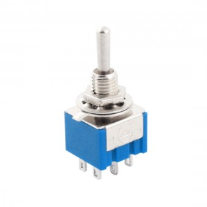 AC 125V 6A DPDT On/OFF/ON 3 Positions 6 Pin Latching Toggle Switch