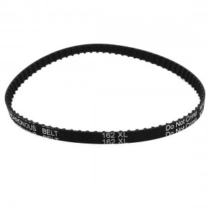 162XL 031 81 Teeth 7.9mm Width Rubber Drying Machine Timing Belt Black