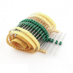 200Pcs Through Hole Mount 56uH 0510 1W 10% Color Ring Inductors 5x10mm