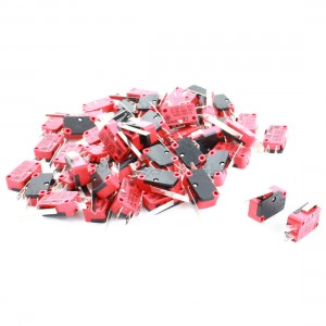 50Pcs Micro Limit Switch SPDT Long Straight Hinge Lever SPDT Snap Action LOT