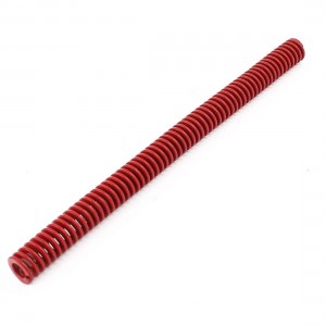 Red Medium Load Press Flat Coil Compression Die Spring 12mm x 6mm x 175mm