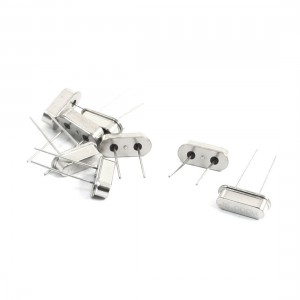 8pcs Silver Tone Metal Shell DIP 2Pins Crystal Oscillator 16MHz 20PF