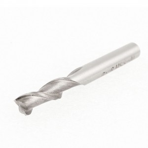 Gray 6mm x 6mm x 20mm x 6mm 2 Flutes HSS AL End Mill Milling Cutter Too