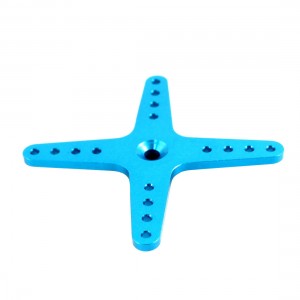 RC Brushless Outrunner Blue CNC Motor X Type Cross Mount Holder 3mm