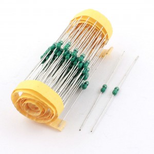 100 Pcs Through Hole Mount 56uH 0307 1/4W 10% Color Ring Inductors 3x7mm