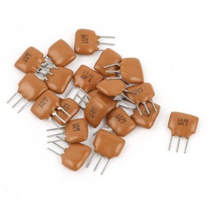 20 Pcs Radial Lead 3Pins Ceramic Filter Crystal Resonator L6.0B 6.0MHz Frequency