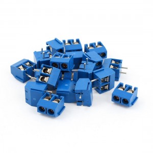 20 Pcs 5.08mm Pitch 2Pin Pluggable Type PCB Screw Terminal Block Connectors Blue