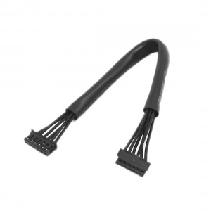 13cm Male to Male 6-Pin JST-XH Plug Connector RC Car Motor Sensor Wire Black